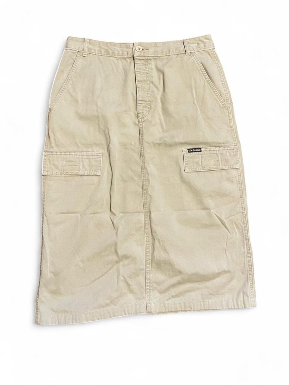 Calvin Klein Jeans brown/tan/khaki cargo midi skirt